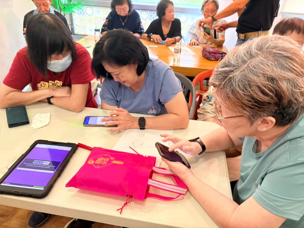 Seniors engage in online cognitive games