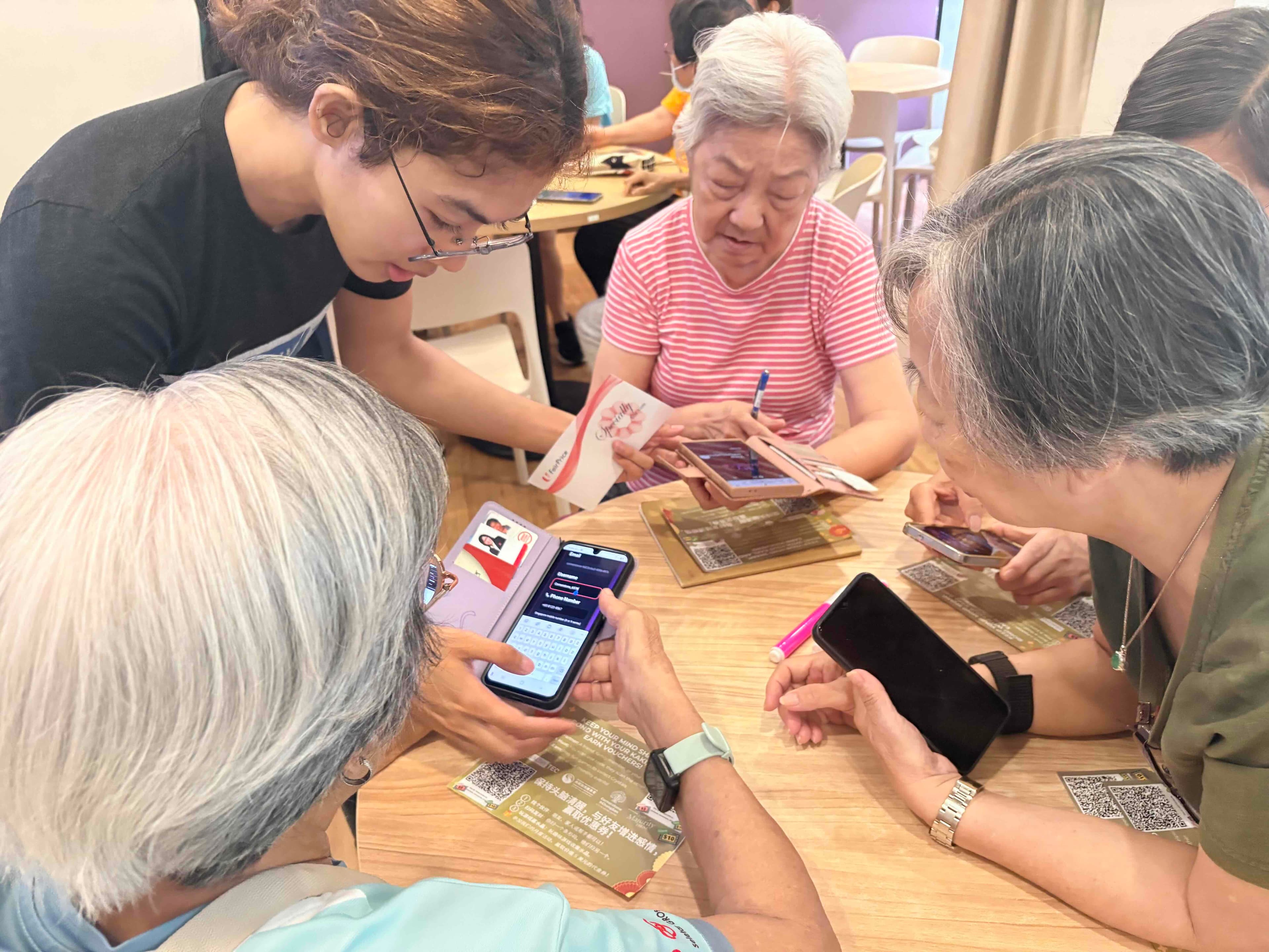 Seniors engage in online cognitive games